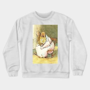 Mouse Asleep in Rocking Chair - Beatrix Potter Crewneck Sweatshirt